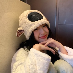 Women'S Cute Sheep Eaveless Wool Cap