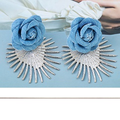 Fashion Geometric Flower Alloy Women'S Drop Earrings 1 Pair