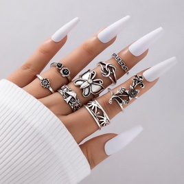 Alloy Vintage Flowers Ring  Main color NHGY1734Main colorpicture7