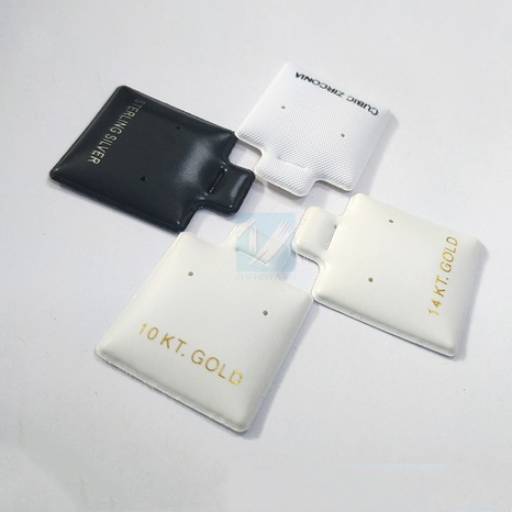 Jewelry Card Wholesale Voltage Bronzing Stud Earring Card Jewelry Packaging PVC Jewelry Card's discount tags