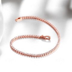 Simple Style Geometric Alloy Inlay Zircon Women'S Bracelets 1 Piece