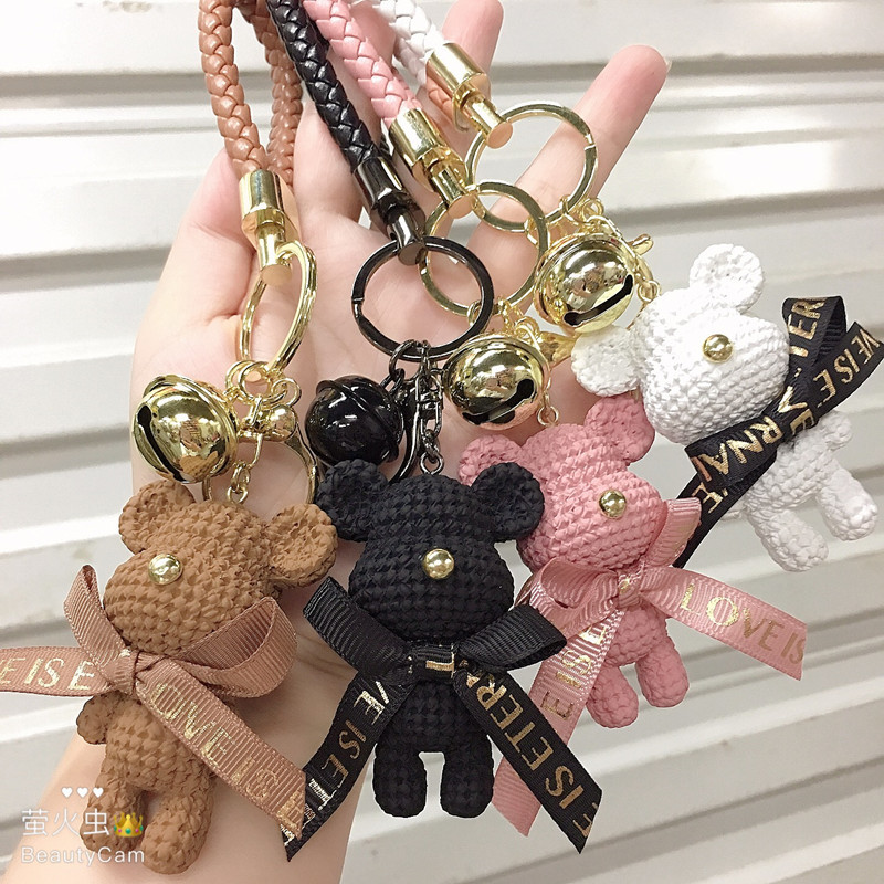 nihaojewelry Cute Bear Bag Pendant Keychain