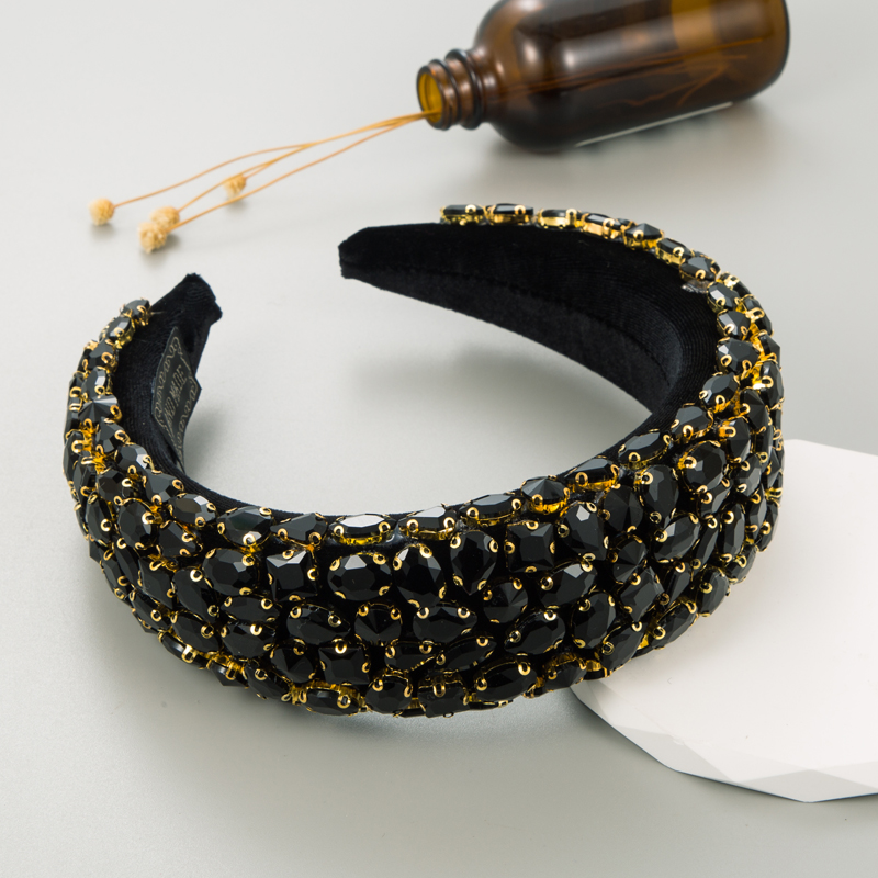 Fashion Geometric Sponge Inlay Glass Hair Band 1 Piece10