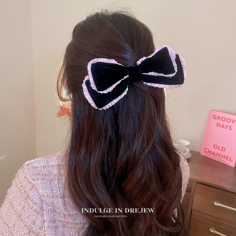 Fashion Bow Knot Alloy Cloth Hair Clip 1 Piece6