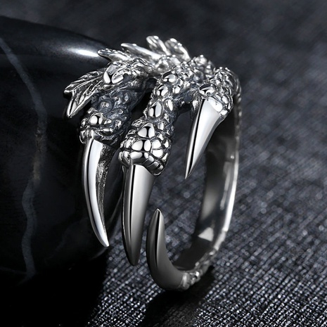 Fashion Eagle claw Stainless Steel Alloy Unisex Rings 1 Piece's discount tags