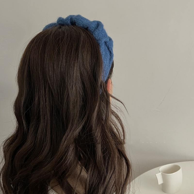 Elegant Solid Color Knit Braid Hair Band 1 Piece1