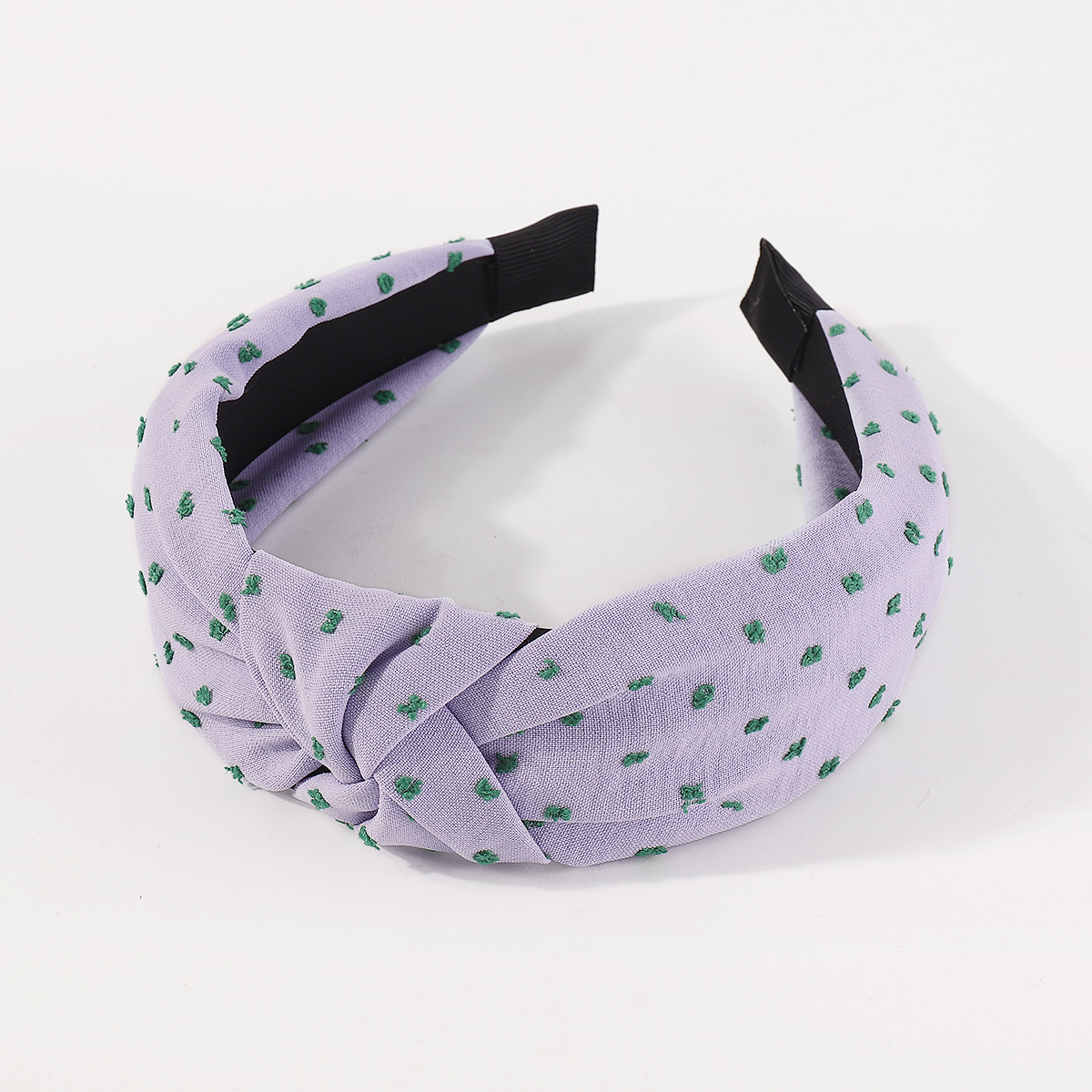 Fashion Polka Dots Cloth Knot Hair Band 1 Piece5