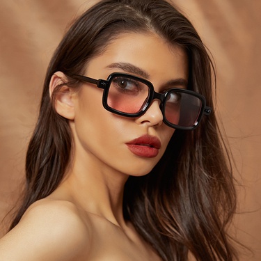 New Square Sunglasses European and American Fashion Retro Blush Sunglasses Summer Vacation Photo Versatile Sunglasses—1