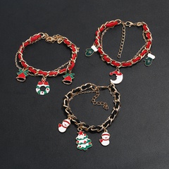 Cartoon Style Christmas Tree Alloy Enamel Women'S Bracelets 1 Piece