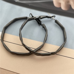 Simple Style Circle Alloy Plating Women'S Hoop Earrings 1 Pair