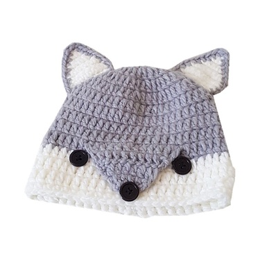 Autumn and Winter Baby Hat AliExpress Foreign Trade Hand-Woven Fox Hat Cartoon New Children Hat Factory Direct Sales—3