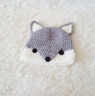 Autumn and Winter Baby Hat AliExpress Foreign Trade Hand-Woven Fox Hat Cartoon New Children Hat Factory Direct Sales—4