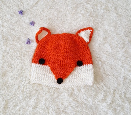 Autumn and Winter Baby Hat AliExpress Foreign Trade Hand-Woven Fox Hat Cartoon New Children Hat Factory Direct Sales—5