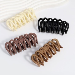 Fashion Solid Color Plastic Hollow Out Hair Claws 1 Piece