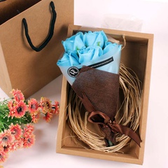 7 Roses Soap Flower Portable Gift Box Christmas Women's Day Creative Gifts for Employees Handy Gifts