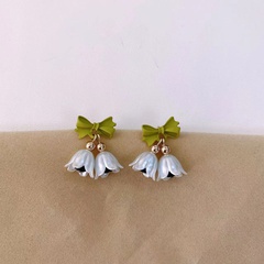 Simple Style Flower Sterling Silver Plating Earrings 1 Pair