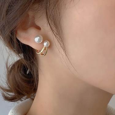 Light Luxury Pearl Earrings New 925 Silver Needle High-Grade Temperament 2021autumn and Winter Earrings for Women Ins Delicate Earrings—4