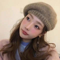 Women'S Simple Style Solid Color Eaveless Beret Hat