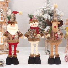 Christmas Fashion Snowman Elk Cloth Nonwoven Party Ornaments 1 Piece