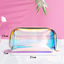 WomenS Medium Plastic Solid Color Fashion Square Zipper Cosmetic Bagpicture17