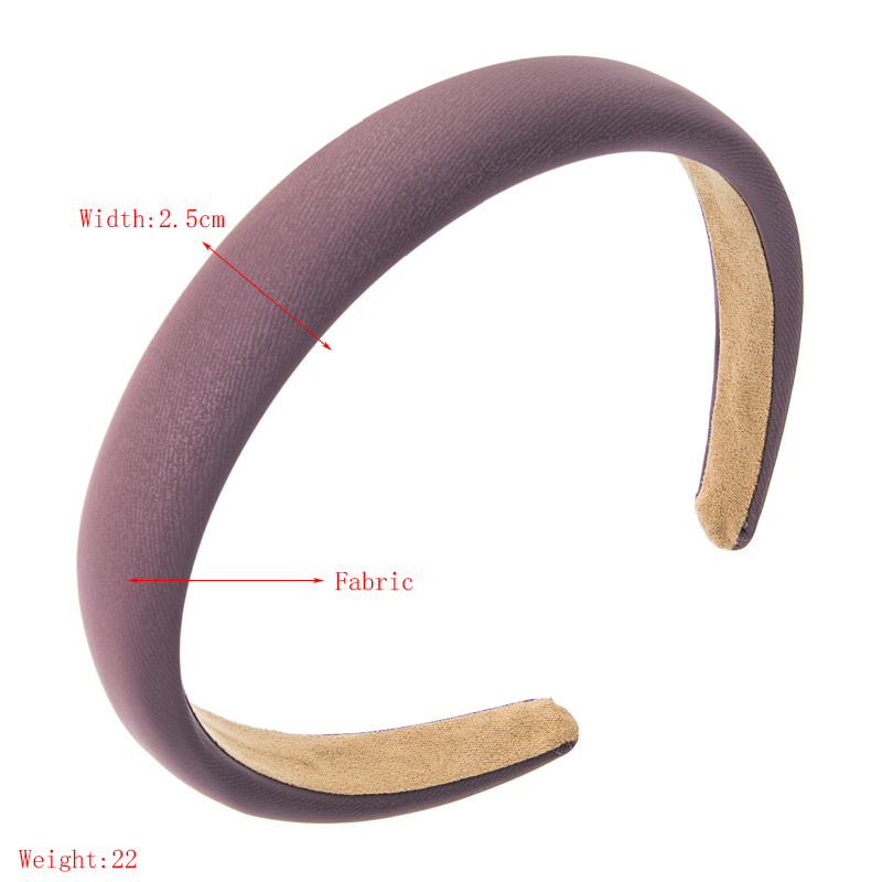 Classic Style Solid Color Sponge Hair Band 1 Piecepicture1
