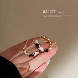 Retro Geometric Alloy Inlay Artificial Pearls Rhinestones WomenS Drop Earrings 1 Pairpicture33