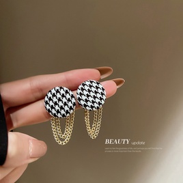 Retro Geometric Alloy Inlay Artificial Pearls Rhinestones WomenS Drop Earrings 1 Pairpicture52
