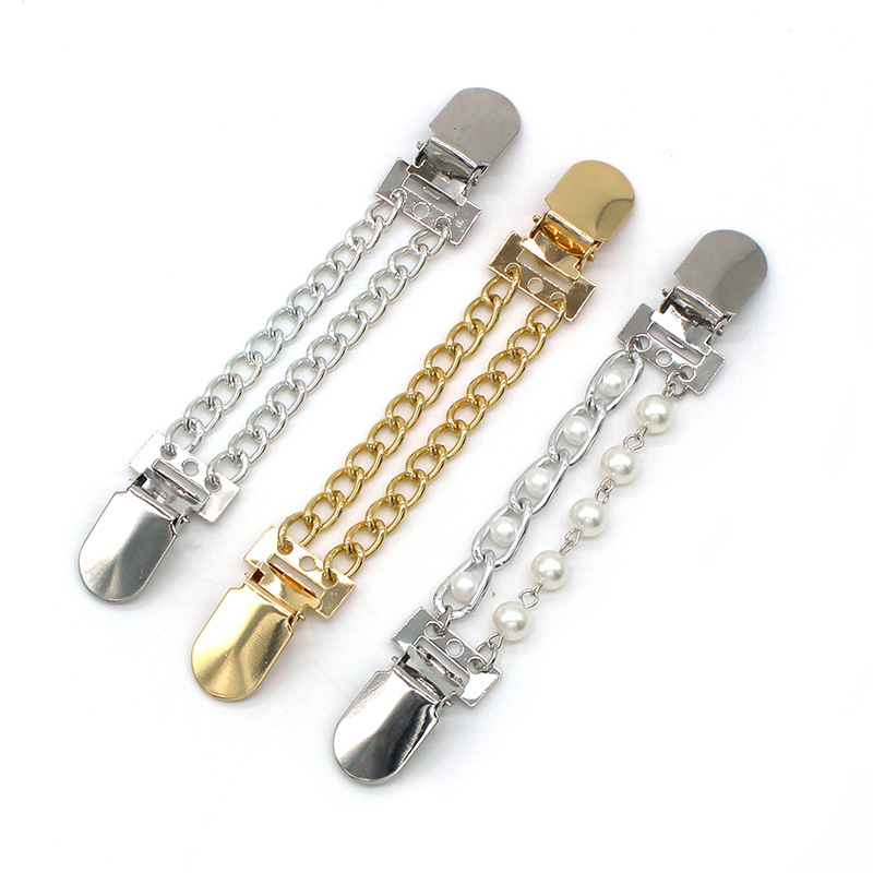 Hot Sale Alloy Aluminum Chain Copper Clip Cardigan Clip