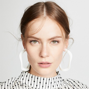 European and American Famous Fashion Exaggerated Earrings Acrylic Creative Twisted C- Shaped Super Model Exaggerated All-Match Earrings Earrings—2