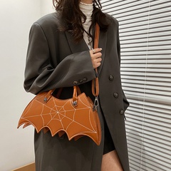 new fashion retro punk style embroidery bat pu hand-held messenger shoulder bag 35*8*15CM
