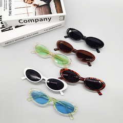 2022 neue Mode-Sonnenbrille mit kleinem Rahmen Koreanische Version der ovalen Sonnenbrille