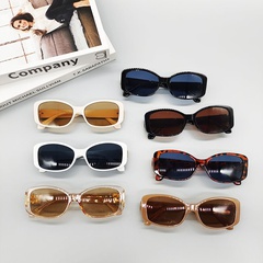 2022 new European and American fashion small oval frame sunglasses