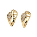 European and American copper diamond snake earrings female simple ear bucklepicture6