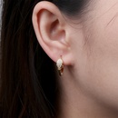 European and American copper diamond snake earrings female simple ear bucklepicture8