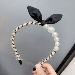 Rabbit ears wire gold wire winding color cute pearls headband