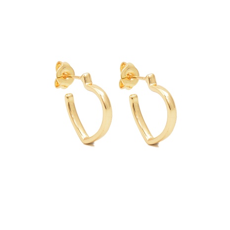 Fashion Hollow Heart Copper Stud Earrings Wholesale  NHWEI629348's discount tags