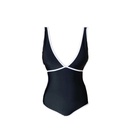 New color matching contrast color simple high waist slim onepiece swimsuitpicture9