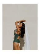 New onepiece fashion solid color slim backless swimsuitpicture7