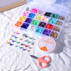 Boxed soft pottery jewelry accessories children's diy beaded loose beads soft pottery set