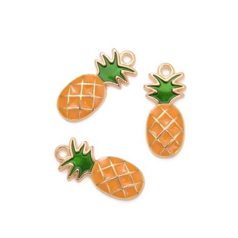 jewelry accessories wholesale diy fruit pineapple drip oil alloy accessories's discount tags