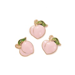 Korean diy dripping oil fruit peach jewelry accessories headdress earrings pendant
