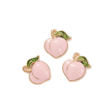 Korean diy dripping oil fruit peach jewelry accessories headdress earrings pendant's discount tags
