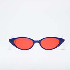 fashion cat's eye semi-metal retro sunglasses wholesale