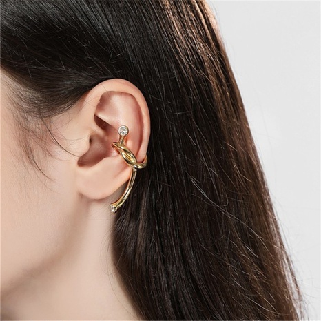 fashion niche design ear bone clip personality metal zircon ear jewelry NHGI629894's discount tags