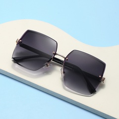 Korean Style nylon polarized sunglasses fashion rimless trend sunglasses wholesale