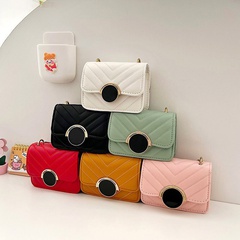 Spring and summer new children's bags Lingge chain messenger bag 10*13*6cm