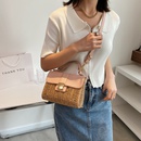 Straw woven bag summer new portable small square bag woven shoulder messenger bag 23155105CMpicture8