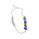 color glass daisy flower pearl color collarbone chain alloy necklacepicture11