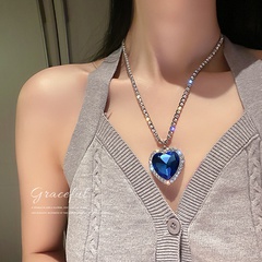 heart shaped  fashion simple alloy necklace