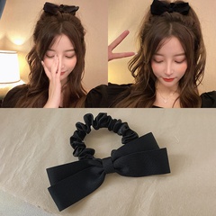 simple bow hair tie solid color hair rope wholesale